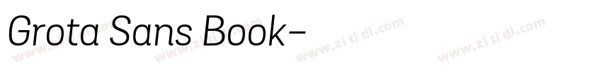 Grota Sans Book字体转换